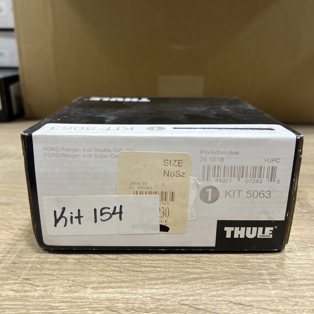 Thule 5063 Roof Rack Fit Kit 4-Pack For Ford Ranger T6 4-Door Double Cab KIT 154